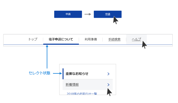 セレクト状態のイメージ